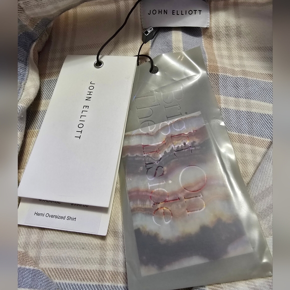 JOHN ELLIOTT Hemi Oversized Shirt Tapanga Check. Size 4/XL - Picture 7 of 10